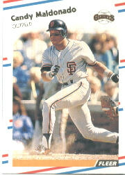 1988 Fleer Baseball Cards      089      Candy Maldonado